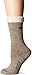 Carhartt Women's Snow Flake Sherpa Cuff Graduated Compression Boot Sock, Khaki, Shoe Size: 5.5-11.5