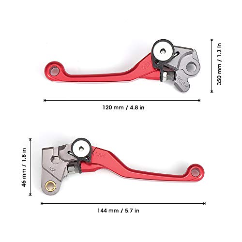 Dirt Bike Brake Clutch Levers Pivot Set for Honda CR125R CR250R 1992-2003 / CR80R CR85R 1998-2007 / CRF125F 2014-2018 - Thumbnail 5