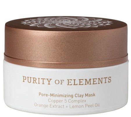 Purity of Elements Pore Minimizing Clay Mask, Pore-Minimizing Clay Mask Copper 5 Complex Orange Extract Lemon Peel Oil .33 FL oz