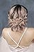 FXmimior Wedding Headpiece Crystal Rhinestone Hair Comb Hair Accessories for Bridal Bridesmaid Women (rose gold)