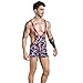 F plus R Men's High Waist American Flag Wrestling Singlet Bodywear Uniform