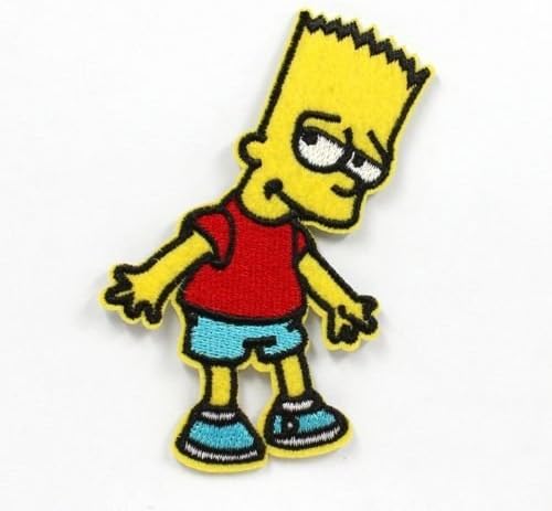 The Simpsons Fabric Embroidered Iron/sew on Patch for Kids Clothes 3.5"x2"