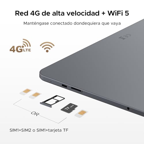 Luzglo P13 Pro Tablet 13.4 Inch 120Hz Android 16, 48GB RAM + 256GB(TF 2TB) Tablet with Keyboard and Pen, T7280 Octa-Core, 12000mAh/18W, 16MP+8MP, Gemini AI, Widevine L1, Face ID, Dual SIM 4G, Grey