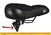 XWERX Most Comfortable Bicycle Seat Memory Foam Bike Saddle, Dual Coil Spring Suspension Safety Reflective Stripe Ultra Soft Gel Pad Design with Mounting Clamp Adapter