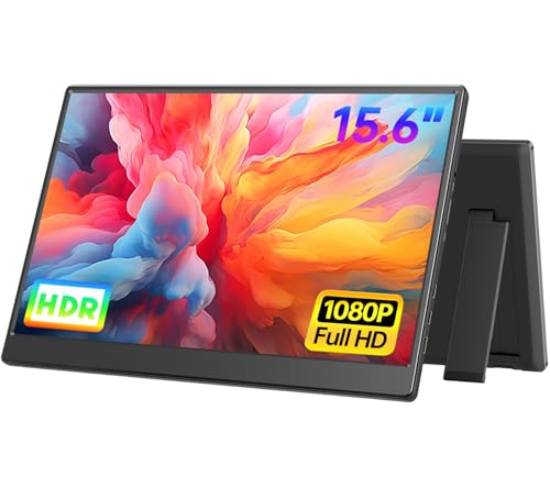 UFYQL Portable Monitor 15.6-inch FHD HDR IPS