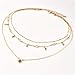 Essencedelight Necklace for Women Girls Fashion Choker Star Pandant Jewelry Necklaces Gold