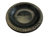Tierra Garden 4-8184T Gloss Bird Bath Bowl with Matte Rim, Dark Green