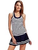 Women's Vintage Swimsuits Tankini Swim Dress Two Piece Bathing Suit