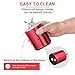 Portable Blender Stainless Steel Smoothie Blender with 16 oz Glass Travel Cup and Lid, Single Serve Rechargeable Cordless Electric Mini Juice Mixer.Personal Handheld Blender.