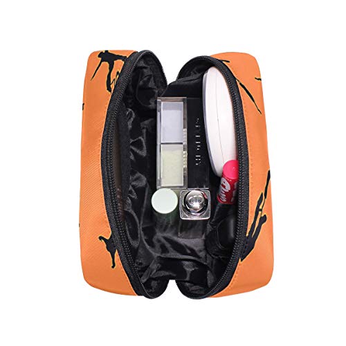 Bungee Jumping Pattern Makeup Bag Organizer Portable Cosmetic Pouch Handbag With Zipper For Women Purse