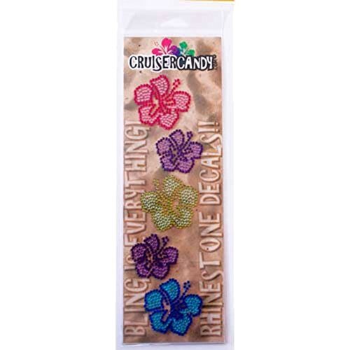 Cruiser Candy Bling Hibiscus Flower Bicycle Decals