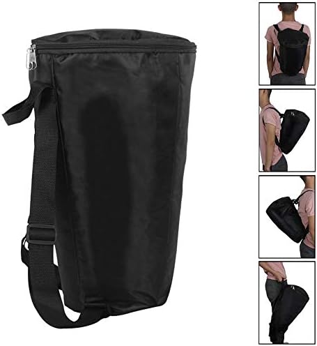 Black Djembe Drum Zipper Shoulder Carry Storage Case Pouch African Drum Gig Bag Backpack