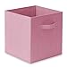 Casafield Set of 6 Collapsible Fabric Cube Storage Bins, Light Pink - 11