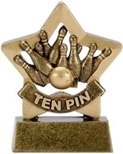 Glenway Small 1 x Ten Pin Bowling Sports Award, Trophy with FREE engraving Size: 3.25 Inch (8cm)