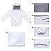 Beekeeping Supplies Suit, Bee Keeper Jacket Veil Suit & Gloves and Bee Hive Brush for Men and Women