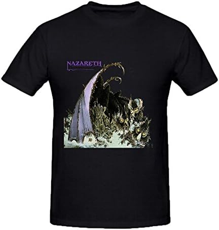 Nazareth Hair Of The Dog Men Graphic Tee Shirts O Neck Black