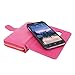 S6 Active Case, Galaxy S6 Active Case, Cellularvilla Wallet Bag Case, Pu Leather Flip [Card Slots] Case, [Zipper Wallet] [Magnetic Detachable] Back Cover for Samsung Galaxy S6 Active G890 (Pink)