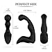 Prostate Massager, Anal Sex Toy, Male Toy Vibrator with 9 Vibrating Speeds P-Spot Testicles Perineum Stimulation,Wireless Remote Control,Rechargeable, Waterproof