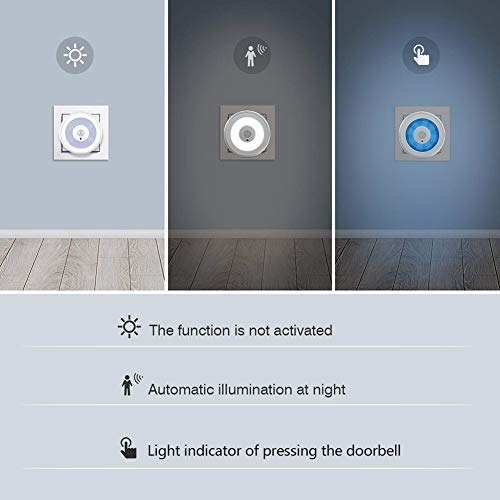 Wireless Doorbell, YIROKA Self-Generating Power Door Chime Operating at 500 Feet with Waterproof, 58 Chimes, 4 Volume & LED Indicator, No Batteries Required