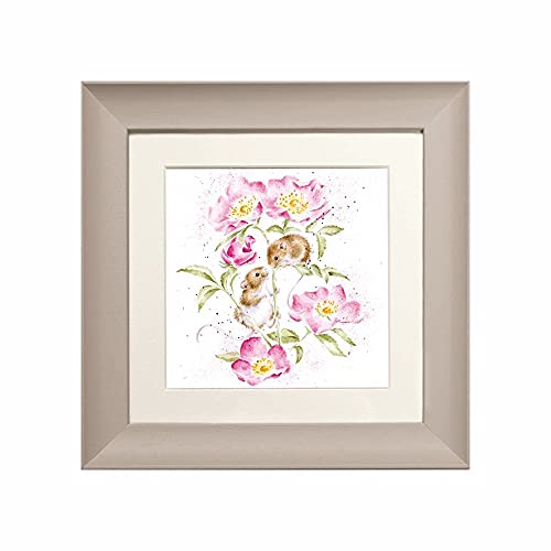 Wrendale Designs - 'Little Whispers' Framed Card - Taupe