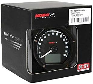 KOSO D75 TACHIMETRO 0-240 KM/H OR MP/H, BLACK AND CHROME BORDER