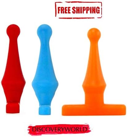 Discoveryworld 3PC Silicone Plug Toy Trainer Kit Set