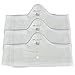 More of Me to Love Soft Viscose and Cotton Blend Bra Liners (White, 3-Pack, Large) - Tagless, Seamless