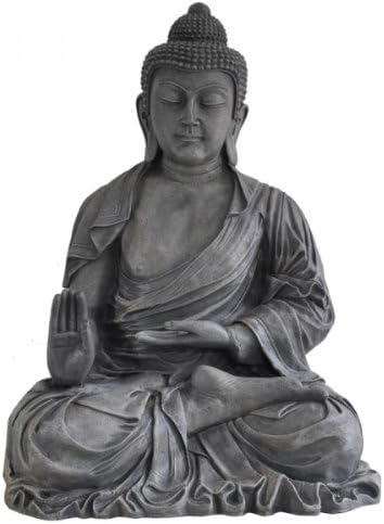 Huge Buddha Figure XXXL in Concrete Look Weatherproof