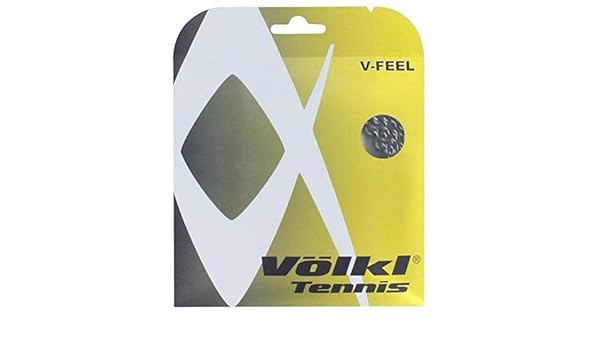 Amazon.com : Völkl V-Feel Tennis String Set-17G-Black/Silver Spiral : Racket String : Sports & Outdoors