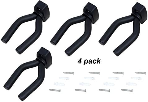 4 Pack,Guitar Hanger Stands Hook Holder Home Studio Display Wall Mount For All Size Guitars,Bass,Banjo,Mandolin,Ukulele,Violin