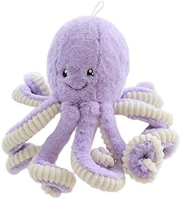 Huhu Ma 14'' Plush Toys Octopus Birthday Present Plush Pillow (Purple)