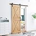 SMARTSTANDARD 5FT Sliding Barn Door Hardware Whole Kit (Include 5ft Track Kit & Pull Handle Set & Floor Guide), Smoothly and Quietly, Easy to Install, Fit 30