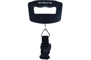 Kenhihi Portable Portable Travel Luggage Electronic Scale, Digital LCD Hanging Suitcase Weighing Scale 110 pounds/50 kilograms, Fishing, Luggage, Gifts (Luggage Strap)