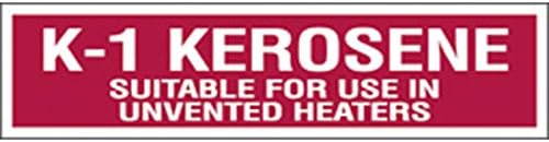 Decal - K-1 Kerosene Suitable For... (4" x 13.5")