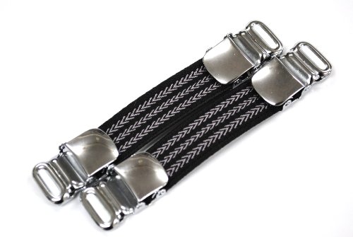 Bell la bell Men s Elastic Armbands Shirt Garters One size Herringbone