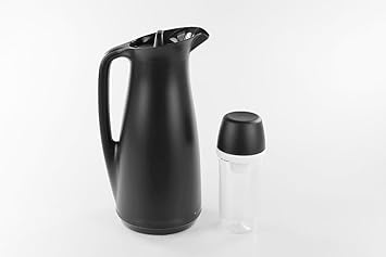 TUPPERWARE Exclusiv ThermoTup 1 L schwarz + Zuckerhut 400 ml Zuckerstreuer
