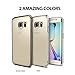 Ringke [Fusion] Compatible with Galaxy S6 Edge Case Brilliant Crystal Clear Transparent Hybrid Fortified PC Back Supple Silicone Bumper [Impact Resistant] for Samsung Galaxy S6 Edge - Smoke Black