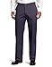 Lee Men's Comfort Waist Custom Relaxed Fit Flat Front Pant, New Navy, 36W x 34L