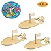 Wpxmer 3 Pack DIY Wood Sailboat Rubber Band Paddle Boat, Can be Painted and Decorated Make Your Own Wooden Sailboat