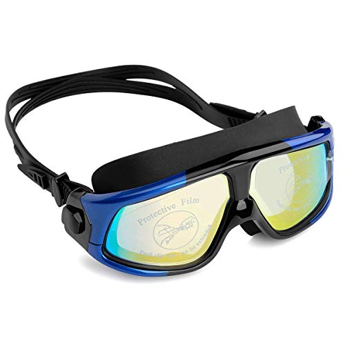 NIAFEYA ProfessionalSwim Goggles,Anti Fogging Waterproof and Ultraviolet Protection Wide View Swim Goggles for Women,Men and Younth