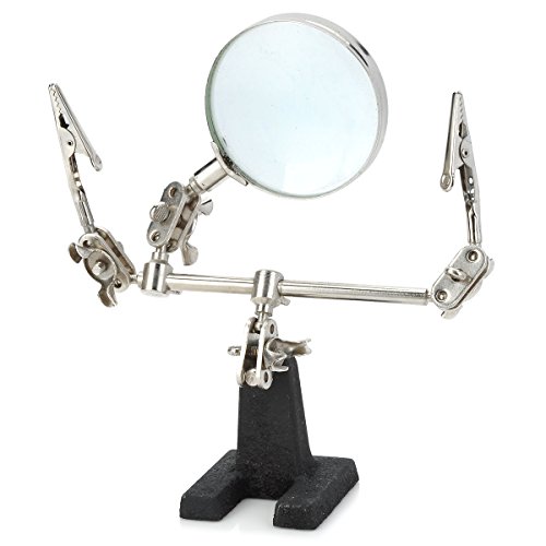 Soldering Iron Station Kit with Helping Hand Magnifying Glass, Soldering Holder Stand