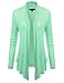 JJ Perfection Women's Sheer Rayon Open Drape Beach Cover Up Cardigan