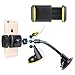 4 in 1 Car Phone Mount Holders, Hobest Air Vent Dashboard Windshield Car Mobile Phone Mounts Holders Car Accessories for iOS / Android Smartphone and More, Extra Micro USB Cable (Included)