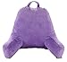 Cheer Collection Reading Pillow with Arms – Portable Bed Pillow for Sitting Up & Support, Foam-Filled Back Rest Pillow for Sitting in Bed & Couch, Machine Washable, Purple