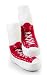 Mocc Ons Clever Little Slipper Socks That Keep Toes Warm! Sneakers 6-12 Months Red