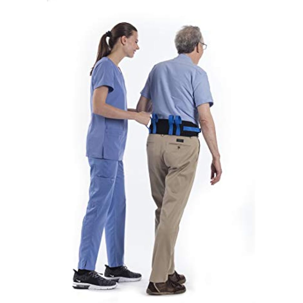 NYOrtho Transfer Gait Belt With 6 Handles Quick Release Buckle For
