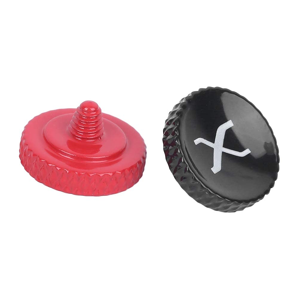 Entatial Camera Shutter Button, Camera Shutter Button Camera Shutter Release Button All Metal Black Red Paint Spraying Treatment Button for Fuji X Series Camera