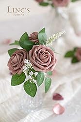 Ling's Moment Roses Artificial Flowers 25pcs