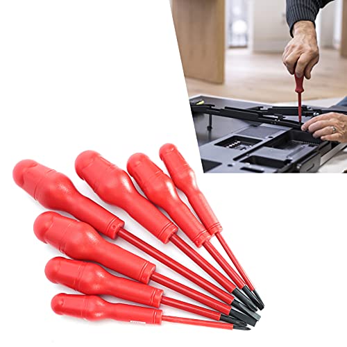 YWBL-WH Isolierter Schraubendreher-Satz, 7-teilig, Magnetisch-genauer Satz Elektriker Reapir Tool Pack 9701 Manueller… – Bild 4