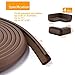 Numola 23ft Baby Proofing Edge and Corner Guards Protector - Table Corner Guards & Pre-Taped Bumpers for Furniture Foam Baby Safety for Fireplace, Fire Brick , Cabinet, Countertop(Brown)